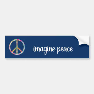 Pegatina Para Coche Imaginemos la paz