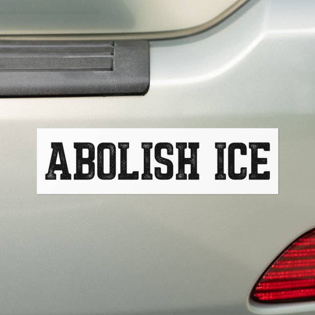 Pegatina Para Coche Immigration Abolish ICE (en coche)