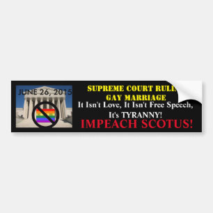 PEGATINA PARA COCHE ¡IMPEACH SCOTUS!