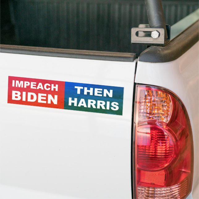 Pegatina Para Coche Impear a Biden luego a Harris (En Camión)