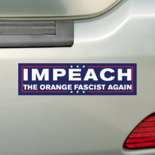 Pegatina Para Coche Impelar De Nuevo Al Naranja Fascista Contra Trump