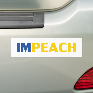 Pegatina Para Coche Impelémoslo ahora, #impeachhim, parachoque blanco