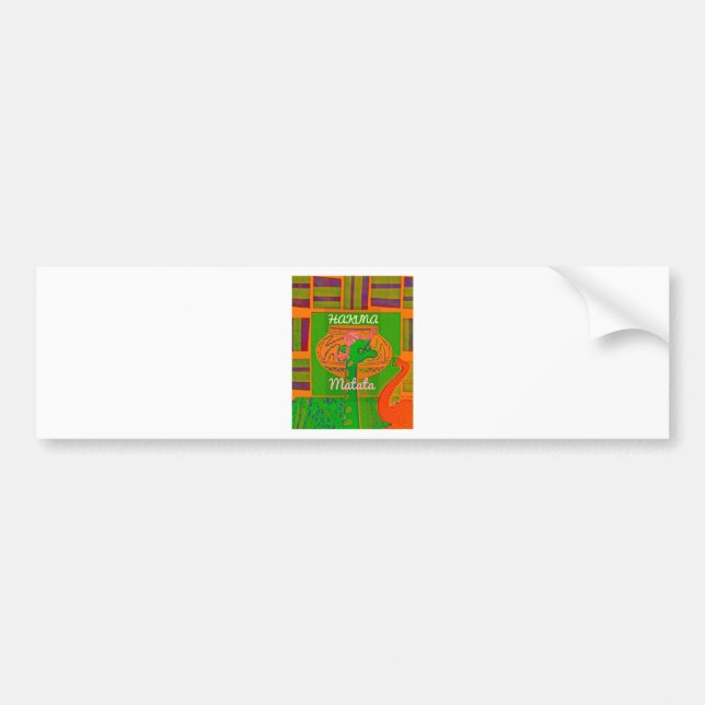 Pegatina Para Coche Impresión de arte de Hakuna Giraffe (Frente)