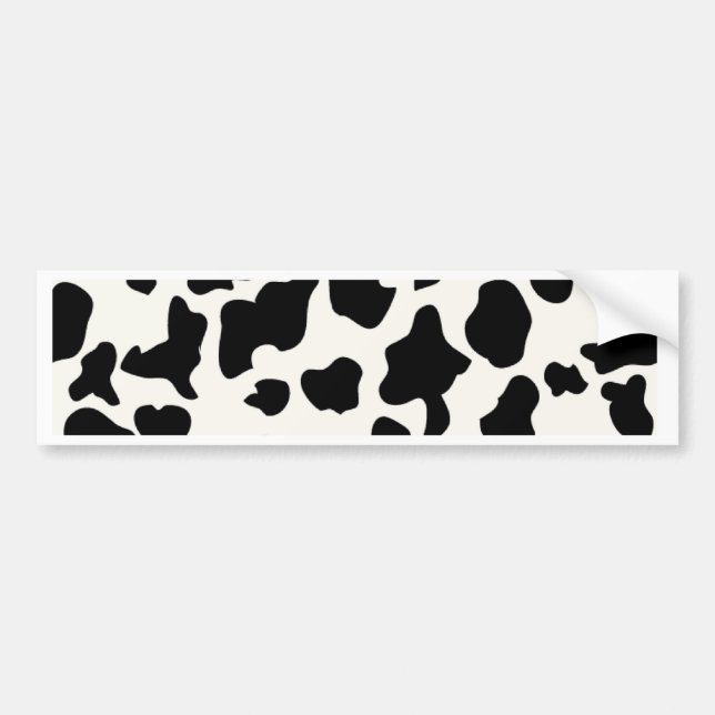 Pegatina Para Coche Impresión de la vaca (Frente)