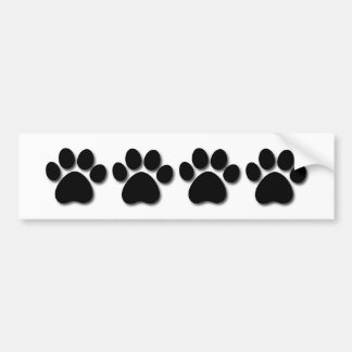 Pegatina Para Coche Impresión juguetona de la pata del perro para la