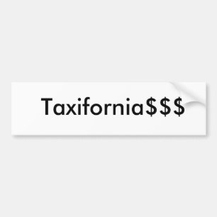 Pegatina Para Coche Impuestos de California