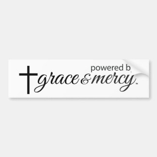 Pegatina Para Coche Impulsado Por La Gracia Y La Mercy Bumper Sticker