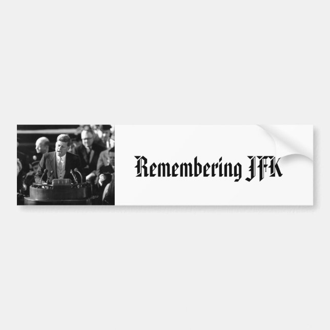 Pegatina Para Coche Inauguarción JFK (Frente)