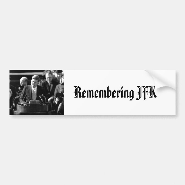 Pegatina Para Coche Inauguarción JFK (Frente)