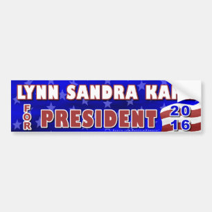 Pegatina Para Coche Independiente 2016 del presidente elección de Lynn
