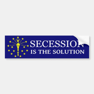 Pegatina Para Coche Indiana Secession Bumper Sticker