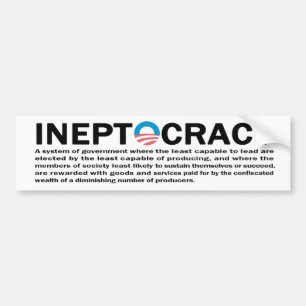 Pegatina Para Coche Ineptocracy