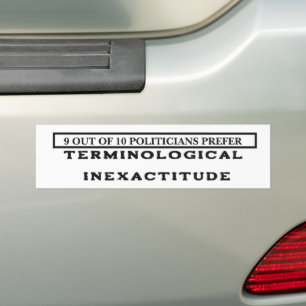 PEGATINA PARA COCHE INEXACTITUD TERMINOLÓGICA