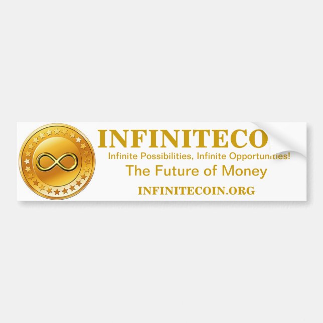 PEGATINA PARA COCHE INFINITECOIN (Frente)