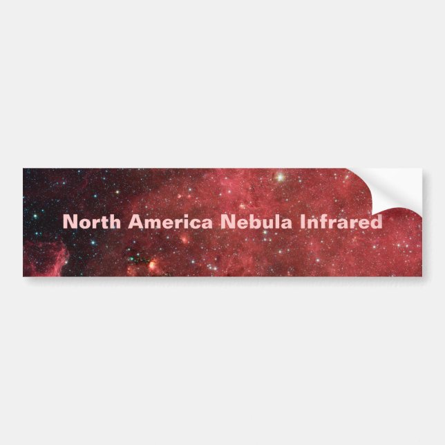Pegatina Para Coche Infrarrojos de nebulosa de Norteamérica (Frente)