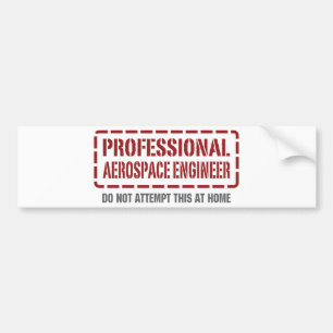 Pegatina Para Coche Ingeniero aeroespacial profesional