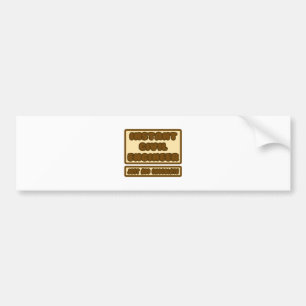 Pegatina Para Coche Ingeniero Civil... Añadir chocolate