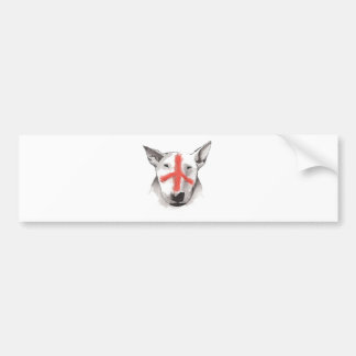 Pegatina Para Coche Inglés bull terrier Inglaterra