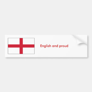 Pegatina Para Coche Inglés y orgulloso