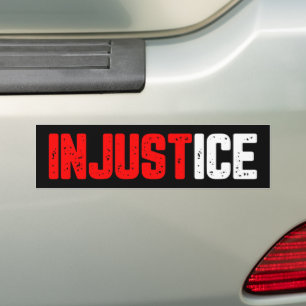 Pegatina Para Coche Injusticia Fuera ICE Protesta anti-ICE