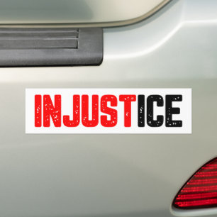 Pegatina Para Coche Injusticia Fuera ICE Protesta anti-ICE