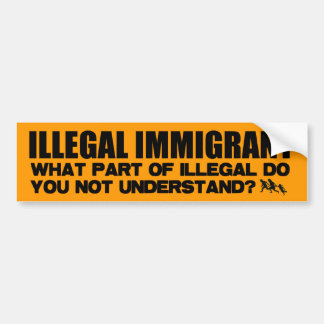 Pegatina Para Coche Inmigrante ilegal