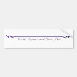 Pegatina Para Coche Insertar cita Inspiradora aquí - Púrpura