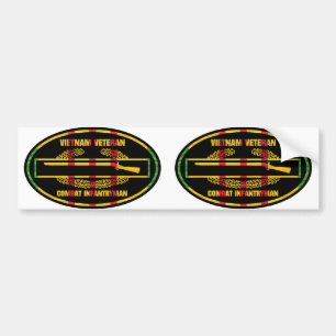 Pegatina Para Coche Insignia 2 del soldado de infantería del combate