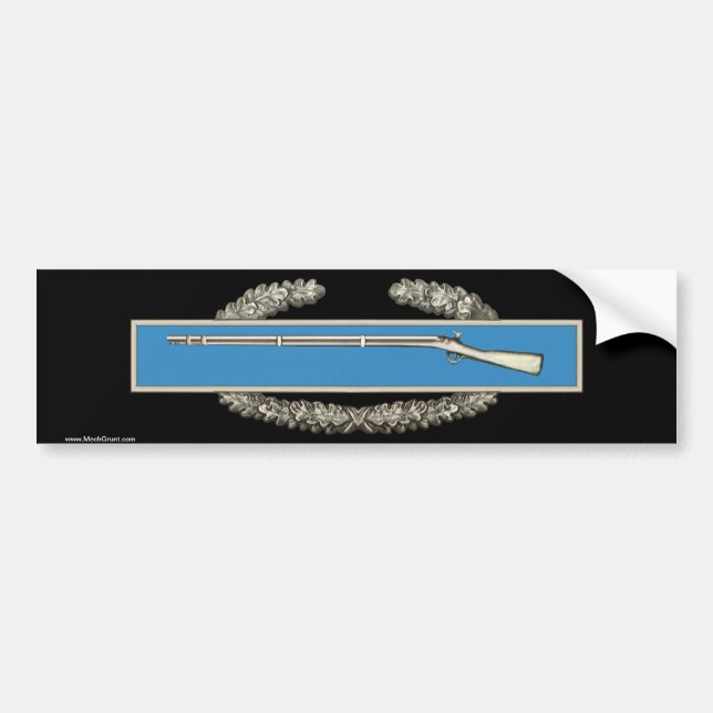 Pegatina Para Coche Insignia del soldado de infantería del combate (Frente)