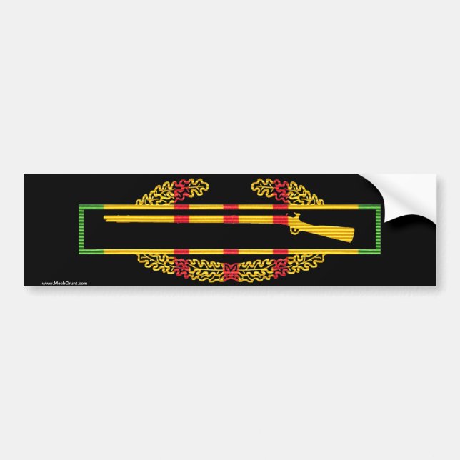 Pegatina Para Coche Insignia del soldado de infantería del combate de (Frente)