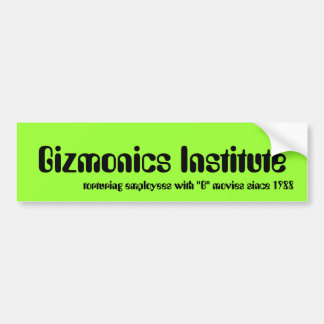 Pegatina Para Coche Instituto de Gizmonics
