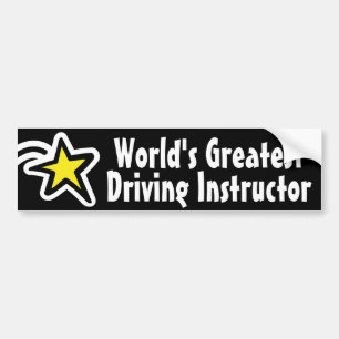 Pegatina Para Coche Instructor de Conducción / Profesor Más Grande del
