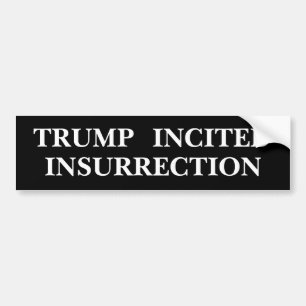 Pegatina Para Coche "Insurrección Incitada por Trump"