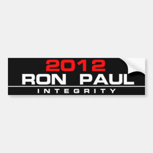 PEGATINA PARA COCHE INTEGRIDAD 2012 DE RON PAUL