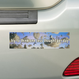Pegatina Para Coche Intenta pensar menos pensamiento por día