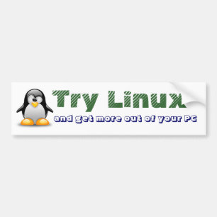 Pegatina Para Coche Intento Linux