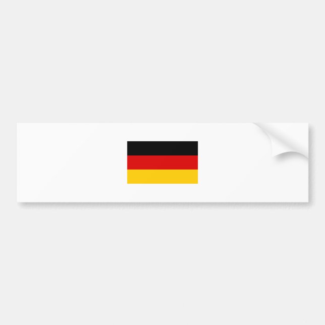 Pegatina Para Coche International de la BANDERA de Alemania (Frente)