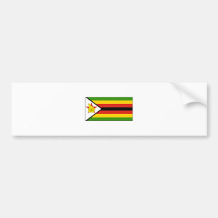 Pegatina Para Coche International de la BANDERA de Zimbabwe