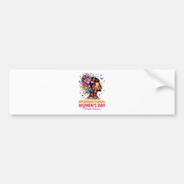 Pegatina Para Coche International Women's Day (Frente)