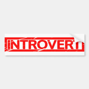 Pegatina Para Coche Introvert el sello