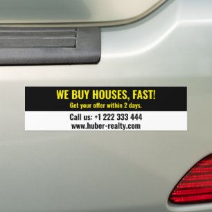 Pegatina Para Coche Inversor Inmobiliario Simple