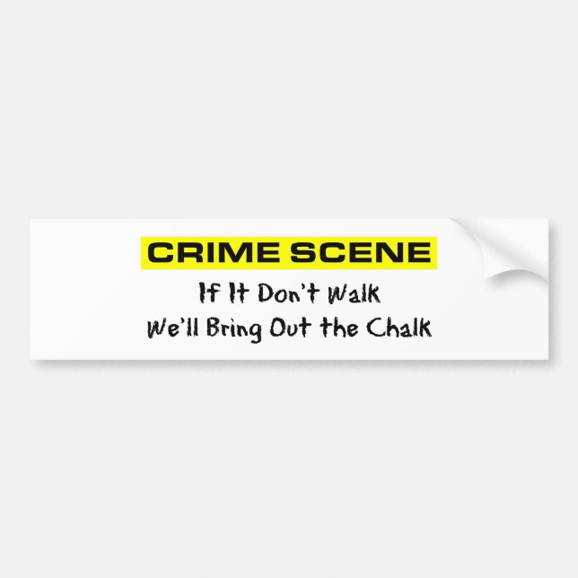 Pegatina Para Coche Investigador de la escena del crimen (Frente)
