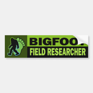 Pegatina Para Coche Investigador del campo de Bigfoot