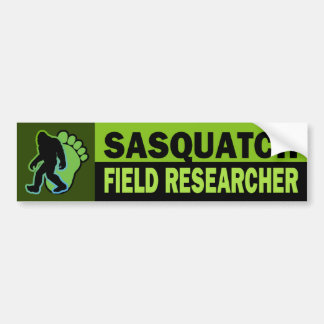 Pegatina Para Coche Investigador del campo de Sasquatch