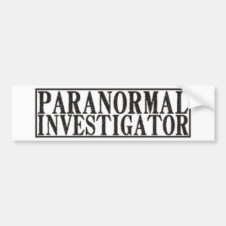 Pegatina Para Coche Investigador paranormal