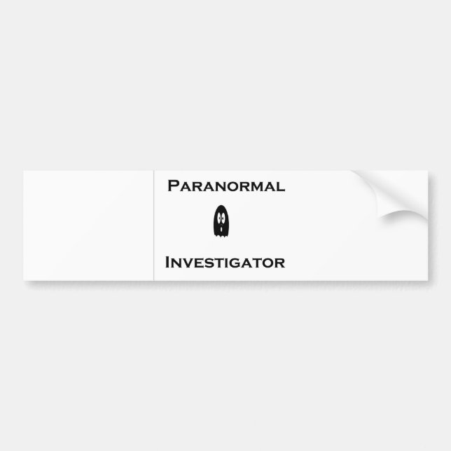 Pegatina Para Coche Investigador paranormal (Frente)