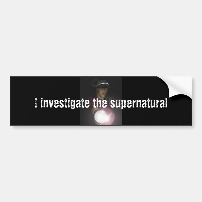 Pegatina Para Coche Investigador paranormal (Frente)