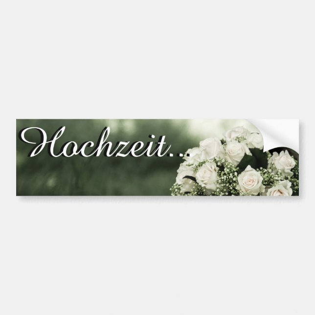 Pegatina Para Coche Invitaciones de bodas elegantes (Frente)