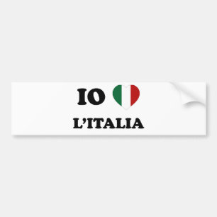 Pegatina Para Coche Io Amo Italia