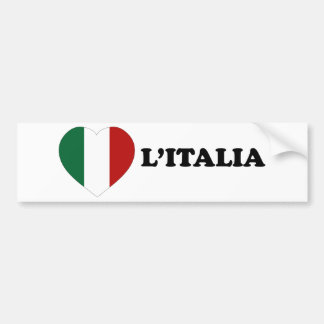 Pegatina Para Coche Io Amo Italia